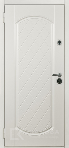 Фото №2 «Входная дверь графит и белая арка ромбы для квартиры №145»